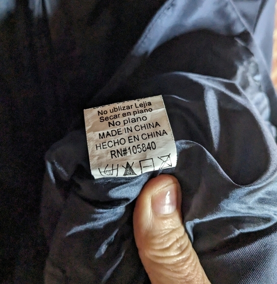 Countess Small Navy Fitted 3/4 Cinch Sleeve One Button Fully Lined Blazer Jacket - Picture 5 of 9